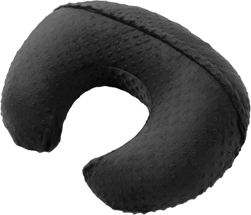 Aullar Pillowcase for Nursing Pillow and Positioner for Breastfeeding and Bottle Feeding, Propping Baby, Tummy Time, Baby Sitting Support, Awake-Time Support, Pillow Cover Only (Black) - Image 3